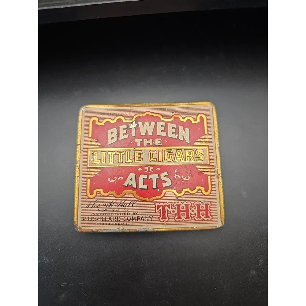 Vintage Between the Acts Little cigars tin box